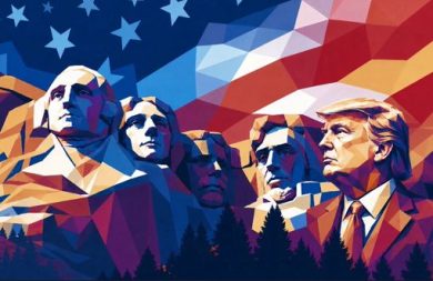Trump pubblica immagine col suo busto scolpito sul monte Rushmore