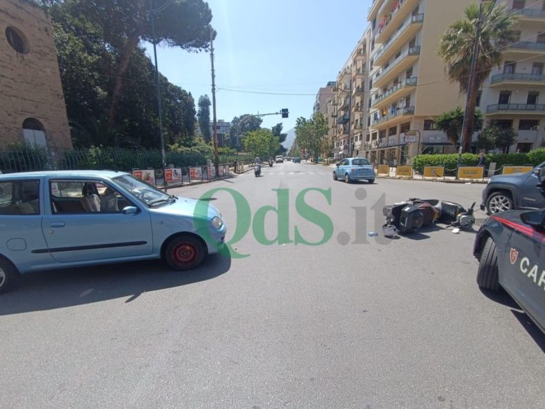 Scontro auto-scooter, brutto incidente a Palermo: c’è un ferito