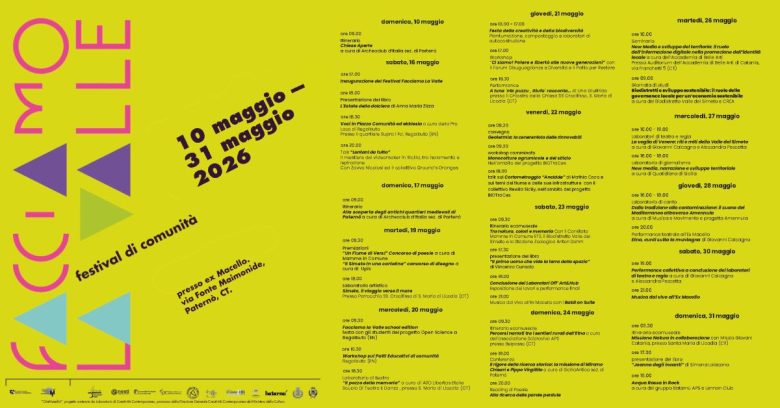 Il giornalismo incontra il territorio: il QdS tra i partner del festival di comunità “Facciamo la Valle” a Paternò