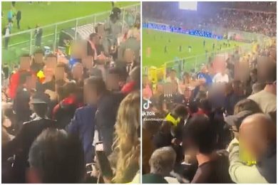 Palermo, rissa e tensione al “Barbera”: coinvolti tifosi rosanero e tesserati del Catanzaro