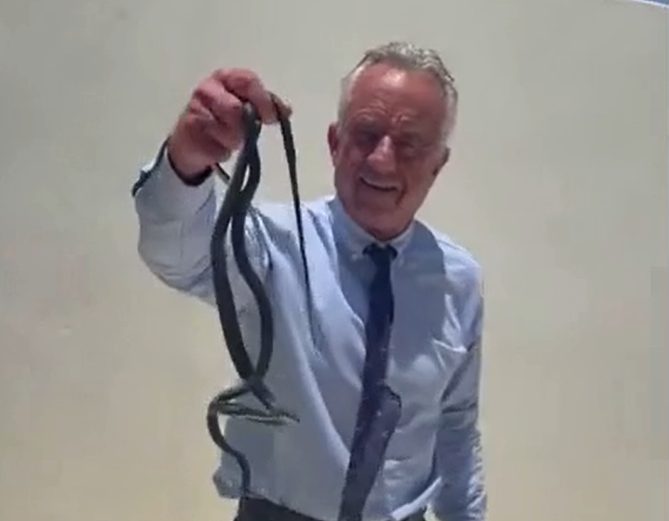 VIDEO | Il segretario alla Salute americano Kennedy prende due serpenti a “mani nude”