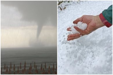 Trombe d’aria, tempesta e grandine: il maltempo mette in ginocchio il Nord