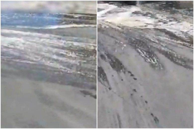 VIDEO | Le “pulizie” a Catania, via Plebiscito invasa da acqua sporca e schiuma: “Non è normale”
