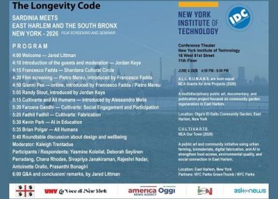 The Longevity Code, dalla Sardegna ad Harlem un codice di longevità