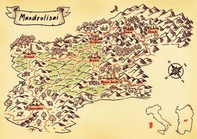 Vino, nasce la nuova mappa illustrata del territorio del Mandrolisai