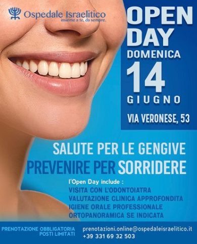All’Ospedale Israelitico Open Day dedicato alla salute gengivale