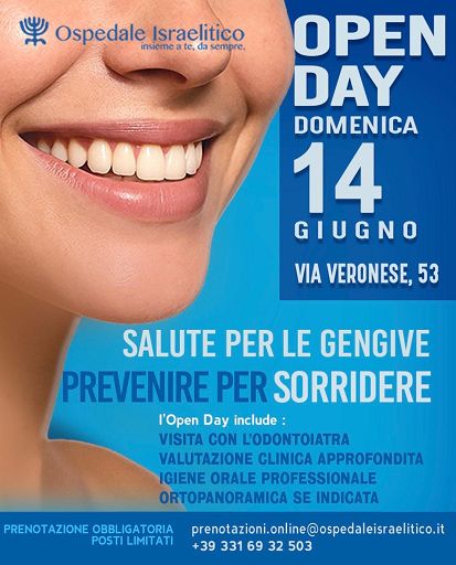 All’Ospedale Israelitico Open Day dedicato alla salute gengivale
