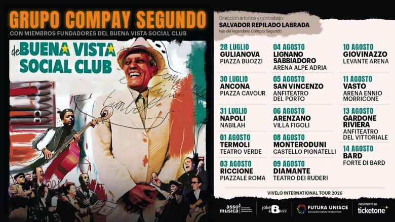 La musica cubana torna in Italia con il Grupo Compay Segundo
