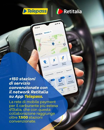 Telepass: intesa con Retitalia su rete rifornimento convenzionata Telepass: intesa con Retitalia su rete rifornimento convenzionata