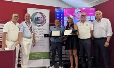 Golf, Aigg: Pallina d’Oro-Targa Fulvio Golob a Giulia Sergas e Alessandro Carrara