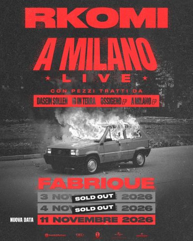 Tris live per Rkomi a Milano, aperta la terza data