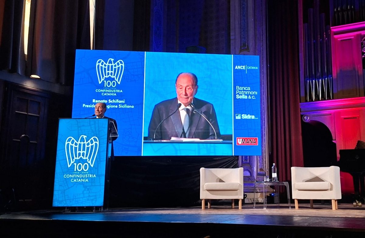 Imprese, Schifani al centenario di Confindustria Catania: “Sicilia non più periferia da assistere, ma piattaforma strategica per il Mediterraneo”