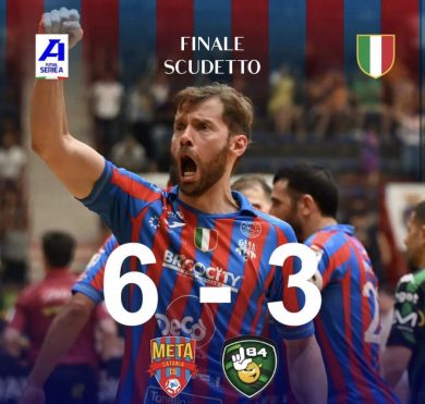 Futsal, la Meta Catania risponde a L84 Torino: 6-3 in gara 2, lo scudetto si assegnerà martedì