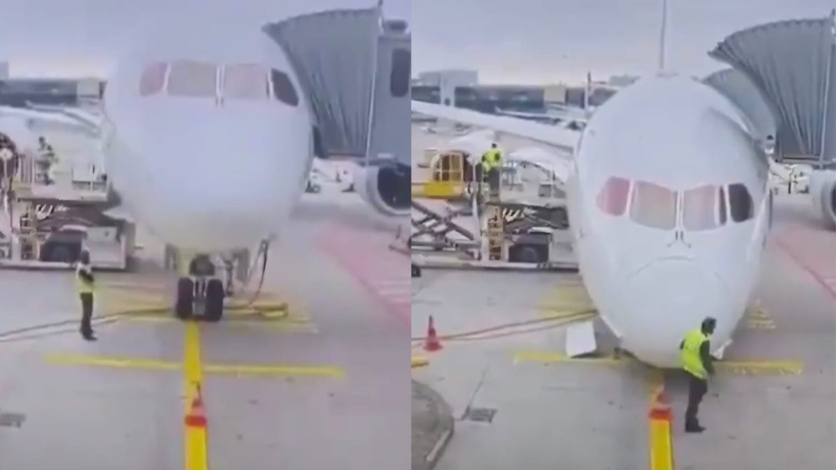 Paura in aeroporto, Boeing crolla a terra mentre è fermo al gate: diversi feriti Paura in aeroporto, Boeing crolla a terra mentre è fermo al gate: diversi feriti
