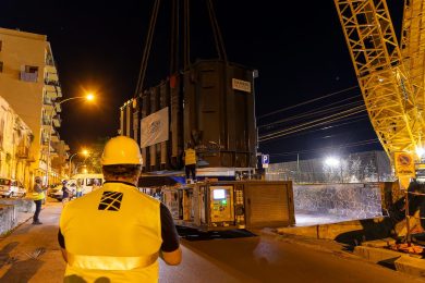 Terna, completato il trasporto eccezionale dei trasformatori alla stazione di conversione di Termini Imerese