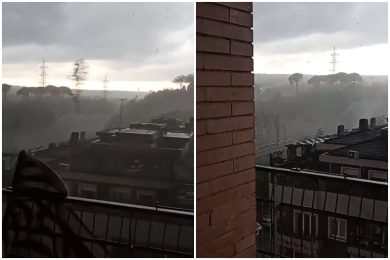VIDEO | Alberi caduti, raffiche di vento e i danni del maltempo: spaventosa tromba d’aria a Roma