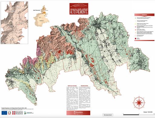 Nebbioli Alto Piemonte, la prima mappa geologica delle Denominazioni