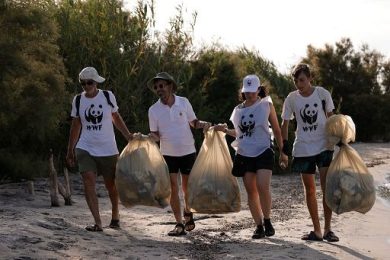 Mare, Wwf: A Torre Guaceto raccolti 300 chili di rifiuti