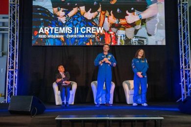 Thales Alenia Space, astronauti Artemis II in visita a sede Torino