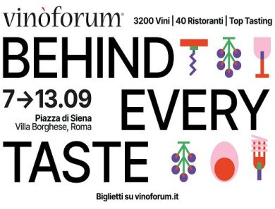 ”Vinòforum”: dal 7 al 13 settembre a Villa Borghese con 800 aziende