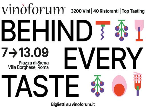 ”Vinòforum”: dal 7 al 13 settembre a Villa Borghese con 800 aziende