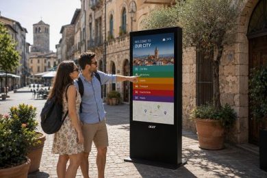 Overtourism, digital signage come soluzione efficace per gestione flussi turistici