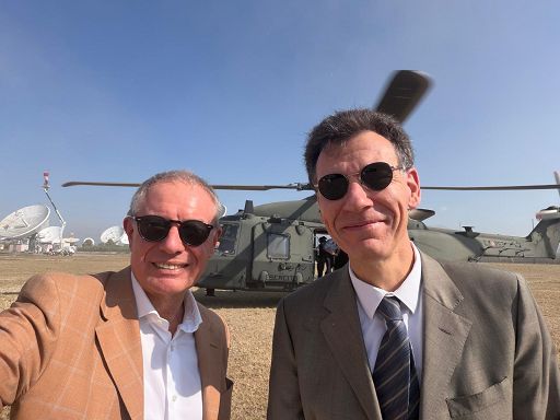 Aerospazio, Urso al Fucino con il ministro francese Baptiste Aerospazio, Urso al Fucino con il ministro francese Baptiste