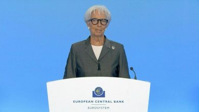 Inflazione media eurozona risale al 2,9% a luglio, prezzi +0,2% su mese