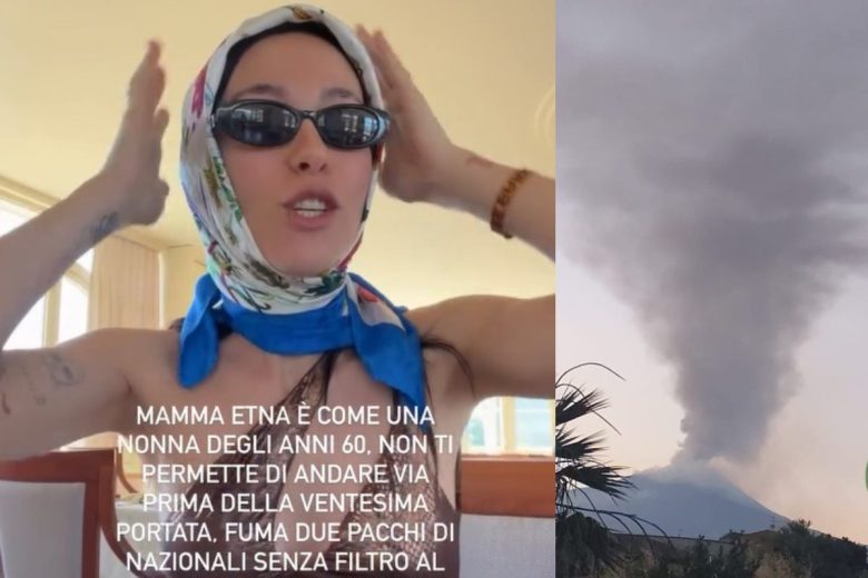 VIDEO | Aurora Ramazzotti “ostaggio” dell’Etna dopo il matrimonio: “Forse mi fermerò qui”