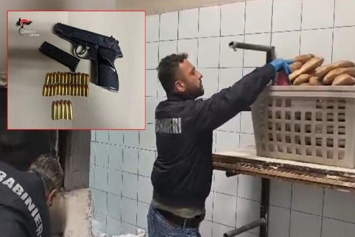 VIDEO | Arma e munizioni in un panificio a Misterbianco, arrestato dopo il blitz