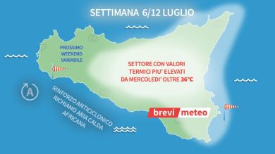 Meteo, in Sicilia temperature bollenti e umidità insopportabile per il mese di luglio: le previsioni