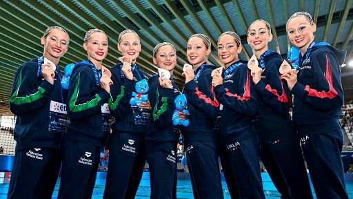 Europei nuoto, l’Italian acrobatic team è di bronzo