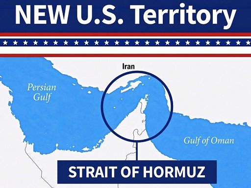 Trump pubblica mappa di Hormuz: “Nuovo territorio statunitense”