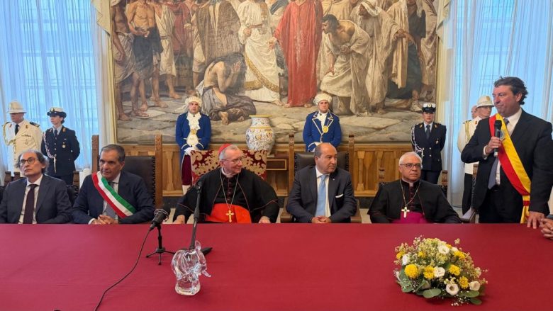 IX Centenario di Sant’Agata, il Cardinale Parolin in visita a Palazzo degli Elefanti