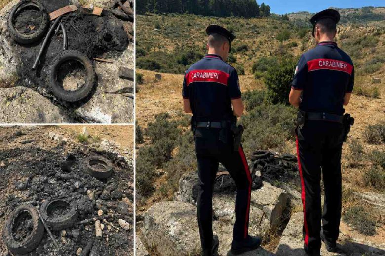 Bruciano rifiuti pericolosi nel parco delle Madonie, due denunce nel Palermitano
