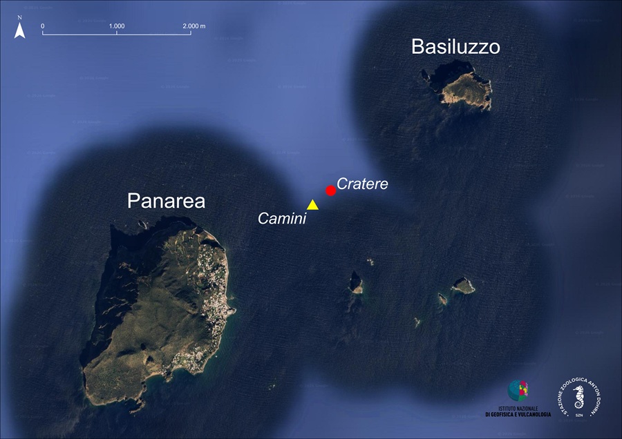 Panarea, scoperti cratere e camini idrotermali nei bassifondi dell’isola