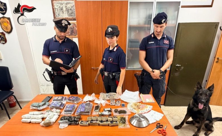 Palermo, 9 chili di droga nascosti tra il freezer e la biancheria: arrestato