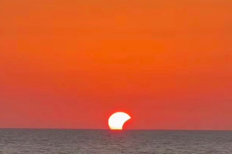 VIDEO – L’Eclissi solare da Linosa: lo splendido fenomeno nelle scorse ore