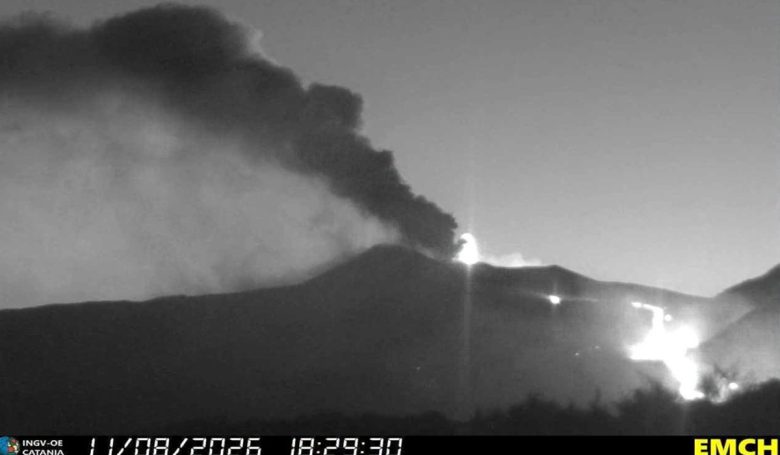 Colate laviche, cenere e bocche eruttive: l’aggiornamento dell’Ingv sull’Etna