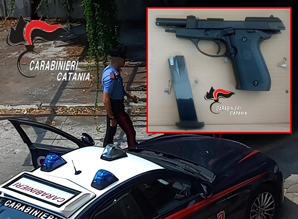 A passeggio con una pistola, arrestato giovane a Catania A passeggio con una pistola, arrestato giovane a Catania