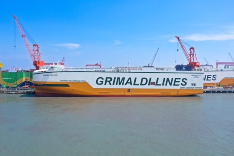 “Una flotta sostenibile e innovativa”, Grimaldi prende in consegna la Grande Pacifico
