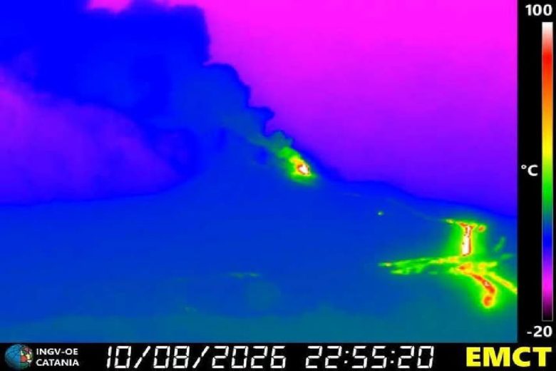 L’Etna continua a borbottare, aperta una nuova bocca eruttiva a 1900 metri
