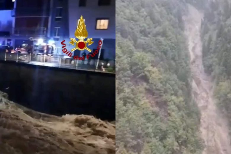 VIDEO | Centro-nord messo in ginocchio dal maltempo, frane e allagamenti: le immagini dei danni