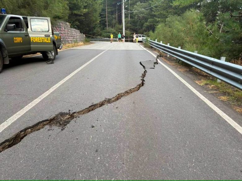 Terremoto di 3.9 a Linguaglossa, avvertita anche sull’Etna: si apre la faglia della Pernicana