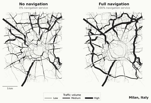 Cnr: L’impatto dei navigatori satellitari sul traffico urbano
