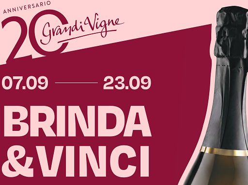 Grandi Vigne compie 20 anni e lancia il concorso “Brinda e Vinci”
