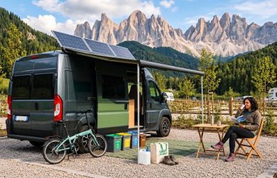 Studio: in camper meno emissioni CO2 rispetto a vacanza in hotel