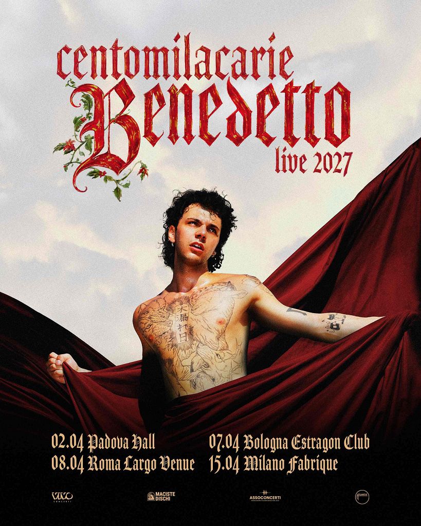 centomilacarie annuncia le date del Benedetto Live 2027