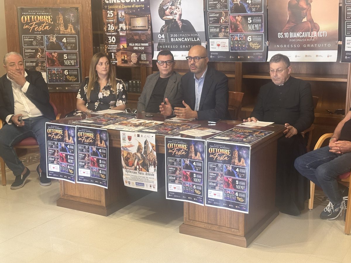 Biancavilla, presentato “Ottobre in festa 2026”: il programma delle festività patronali Biancavilla, presentato “Ottobre in festa 2026”: il programma delle festività patronali