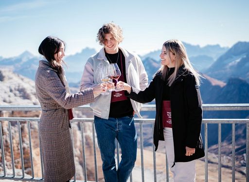 ”Top Wine 2950″: sul Sass Pordoi vini trentini e anche dell’Irpinia